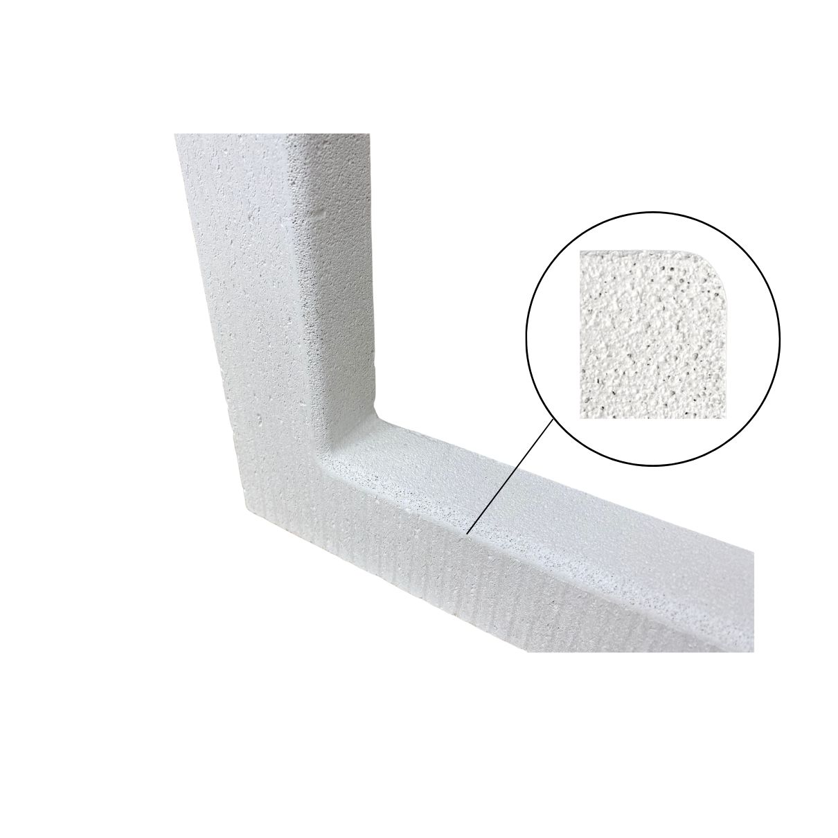 Ronde Inbouwnis afgeronde hoeken 470x270x150mm