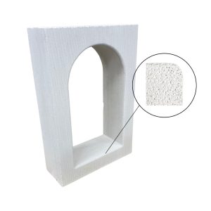 Ronde Inbouwnis afgeronde hoeken 470x270x150mm