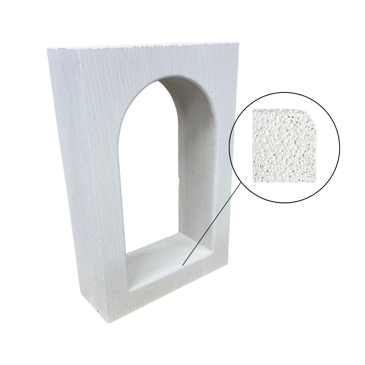 Ronde Inbouwnis afgeronde hoeken 470x270x150mm