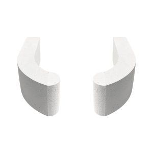 Gebogen Hoek Blok Ronde Dagkant 100mm