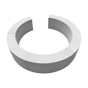 Ronde Blok 100mm Cellenbeton 75graden